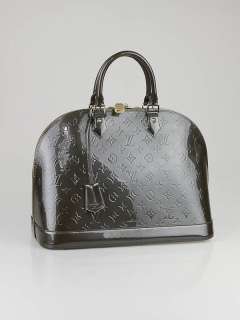 Louis Vuitton Vert Bronze Monogram Vernis Alma MM Bag  