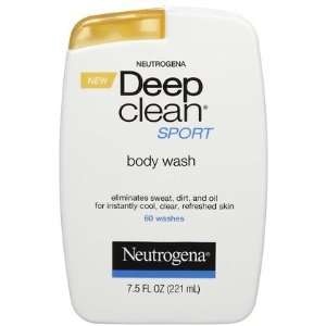 Neutrogena Deep Clean Sport Body Wash, 7.5 oz, 2 ct (Quantity of 3)