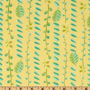  44 Wide Zoo Friends Flannel Birdie Stripe Aqua Fabric By 