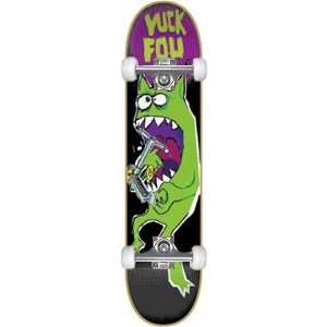  Foundation Yuck Fou Chomp Complete Skateboard   7.87 W/Raw 