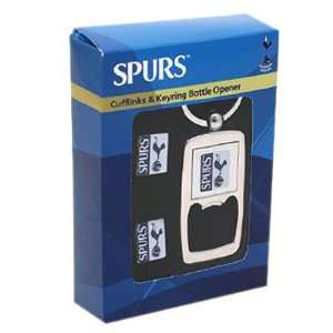 Tottenham Hotspur FC. Cufflinks and Keyring Bottle Opener Set  