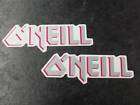 ONEILL GIRLS WAR AND PEACE SILVER PINK STICKERS DECAL