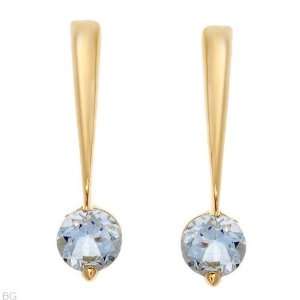  Attractive Brand New Earrings With 0.70ctw Genuine Topazes 