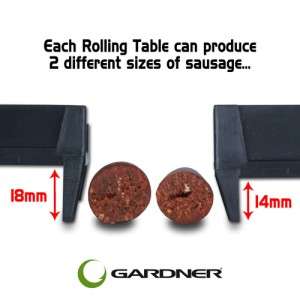 simple alternative to the sausage gun, the Rolling Table rolls the 