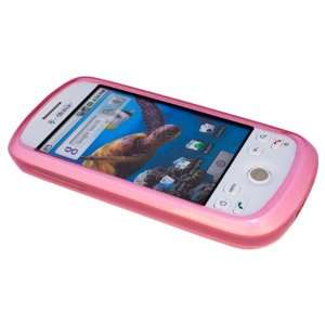  Clear Pink Soft Rubberized Plastic Jelly Skin Case Cover 
