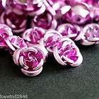   Aluminum Rose Flower Beads AF6MM items in Doubleangel Jewelry Supply