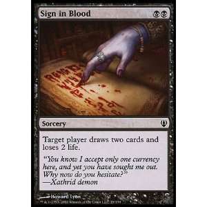    Magic the Gathering Sign in Blood   Archenemy Toys & Games