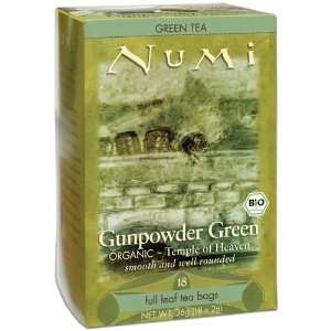 Temple Of Heaven GunPowder Green Tea   Tea Box, 18 bag,(Numi)  