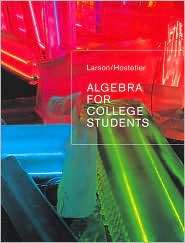 Algebra for College Students, (0618388451), Ron Larson, Textbooks 