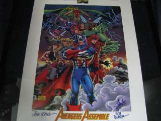   TOM PALMER SIGNED AVENGERS ASSEMBLE LITHOGRAPH 437/1500 CE  