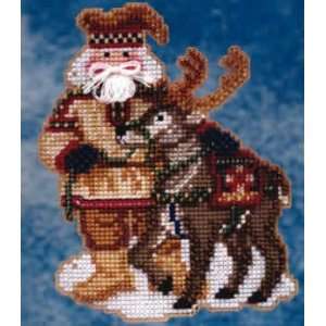    Lapland Santa (cross stitch & bead kit) Arts, Crafts & Sewing