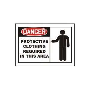   REQUIRED IN THIS AREA (W/GRAPHIC) Sign   7 x 10 Adhesive Vinyl