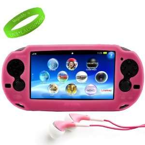  Pink Slip On PlayStation Vita Silicone Gaming Skin + VanGoddy LIVE 