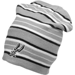  adidas San Antonio Spurs Silver Black Long Reversible Knit 
