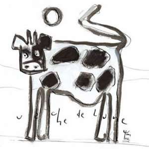  Vache De Lune by Van luc 20x20