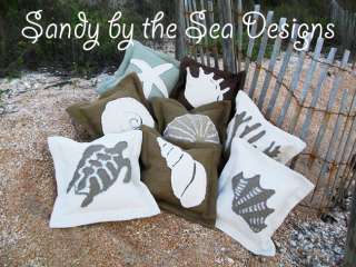 Sea Pillows   Starfish   Handcrafted  