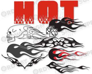   Hot Flames Vol. 2 Collection Vinyl Ready to Cut Vector Clipart  