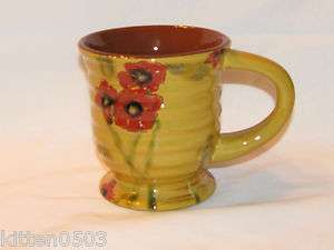   Fleur Rouge by Nanette Vacher for Ambiance Collections Mugs EUC  