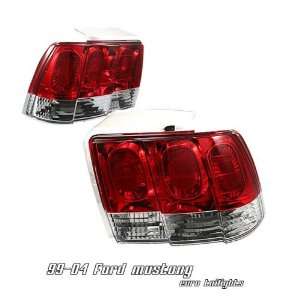 99 00 01 02 03 04 FORD MUSTANG GT SVT V6 V8 RED CLEAR ALTEZZA TAIL 