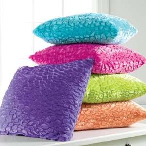 Melrose Accent Pillow   Aqua, Orange, Pink, Purple 