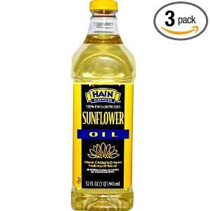 Hain Pure Foods Sunflower Oil, 32 Ounce Grocery & Gourmet Food