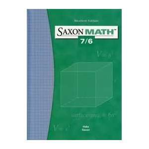  Saxon Math 7/6 byHake Hake Books