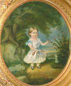 19 Century American oil on canvas painting by Thomas Waterman Wood 