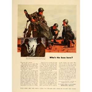  1948 Ad U. S. Army Recruiting Infantry Soldiers Mortar 