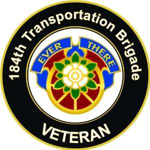  US Army Veteran 184th Transport Brigade Unit Crest Decal 