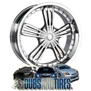   20 Inch 20x8.5 Mazzi wheels STING 335 Chrome wheels rims Automotive