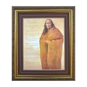 Framed Art   Native American 10 Commandments per 1