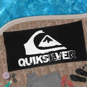  Quiksilver Posted Beach Towel   Black Electronics