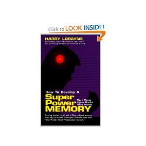  How To Develop a Super Power Memory Harry Lorayne Books
