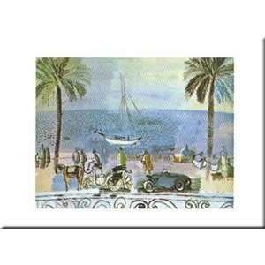   Print   Promenade A Nice   Artist Raoul Dufy  Poster Size 16 X 20