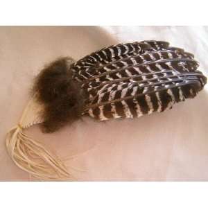  Lakota Sioux Buffalo Hair Smudging Prayer Fan   16