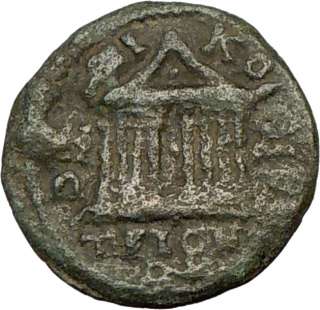   Nicomedia Bithynia 222AD Ancient Roman Coin Poctostyle temple  