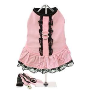  UrbanPup Pink Harness Mini Dress & Leash Set (Large   Dog 