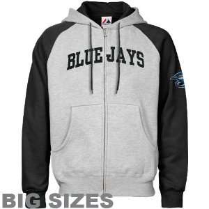  Majestic Toronto Blue Jays Ash Black Applique Big Sizes 