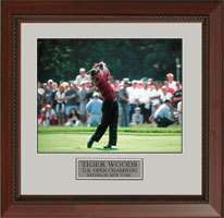 Tiger Woods 2002 US Open Champion Bethpage Framed Photo 11 x 14  
