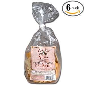 Cucina Viva Crostini, Parmesan, 7 Ounce Units (Pack of 6)  