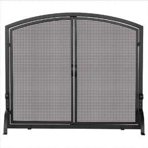  Single Panel Black Wrought Iron S By Firewood Racks&More Beauty