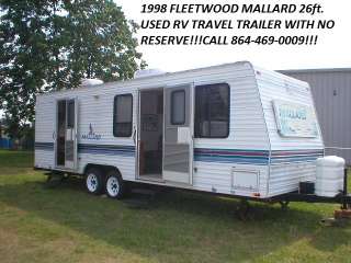  1998 FLEETWOOD MALLARD 26ft USED RV TRAVEL TRAILER SLEEPS 6 