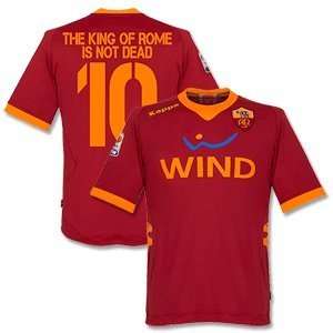 11 12 AS Roma Home Jersey + The King Of Rome Is Not Dead 10  