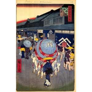   Art Utagawa Hiroshige View of Nihonbashi Tori l chome