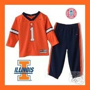  University of Illinois Football Jersey Pants Set 24 Mo 