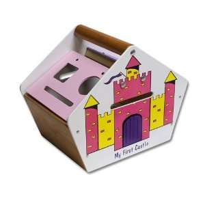   Tasket Basket Castle Wooden Toy Pastel by Holgate Toys Toys & Games