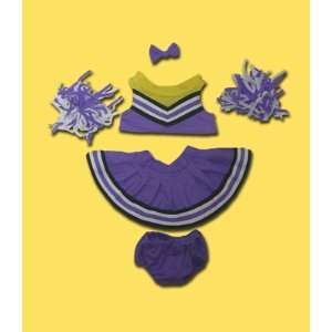  1005 Purple & Gold Cheer Leading Clothes for 14   18 