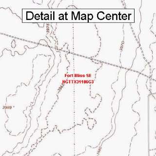   Map   Fort Bliss SE, Texas (Folded/Waterproof)
