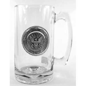  United States Navy 25 Ounce Crystal Glass Super Stein with 