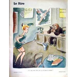   RIRE (THE LAUGH) FRENCH HUMOR MAGAZINE MAN OFFICE LADY
